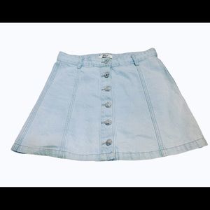 Forever 21  button down mini denim skirt